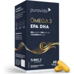 Omega 3 Pura Vida - epa + dha + Vitamina E - 60 Capsulas